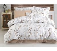 Linge de lit français en flanelle Adalia natur - 240x200, 70x90 cm