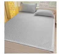 Linge De Lit Rafraîchissant avec 2 Taies d'oreiller, Surmatelas Rafraîchissant pour Lit Simple, Lit Double, Lit King, Matelas De Couchage Rafraîchissant Portatif(Size:120×200cm,Color:Grey-a)