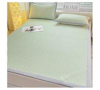 Linge De Lit Rafraîchissant avec 2 Taies d'oreiller, Surmatelas Rafraîchissant pour Lit Simple, Lit Double, Lit King, Matelas De Couchage Rafraîchissant Portatif(Size:200×220cm,Color:Vert-a)