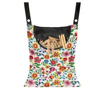 Linge de maison SIESTE SOUS UN OLIVIER. Sac Pinces à Linge. Panier pour Pinces à Linge à Suspendre. Grande Capacité Jusqu'à 100 Epingles à Linge. Résistant et Imperméable. pour intérieur et Extérieur