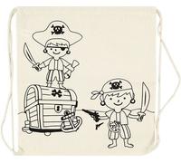 Linge De Sac À Dos Avec Cordon De Serrage 37x41cm Pirates, Semelle Semi-Finis, De La Soie