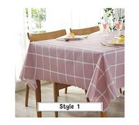 EHOMERY Linge De Table Epongeable Nappe Rectangulaire Tissu Enduit Treillis Nappe De Table Exterieur Nappe Rectangulaire Vintage Rose Décoration De Protection De Table 90X90Cm