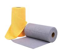 Linge de toilette nettoyant - linge de cuisine sec et humide à double usage - microfibre enroulé (serviette déchirée à la main)1 rouleau 25 * 25CM (50 feuilles/rouleau)