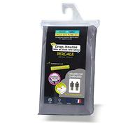 Linge des Familles - Drap Housse 2x80x200 - pour Lit Articulé 160x200 TPR - 100% Coton Percale - Gris Foncé - Grand Bonnet 30 cm - Elastique Tout Autour - Oeko-TEX® Standard 100 - Made in Europe