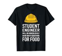 L'ingénieur étudiant fera des mathématiques ridiculement dures pour la Nourriture T-Shirt