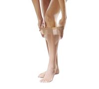 Lingerelle - Lot de 4 mi-Bas Mousse Grande Largeur - Femme - Taille : Taille Unique - Couleur : Chair