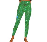 Lingerie Coquine Hot Women's Elastic Denim Leggings Leggings Elastic Jeans Sports Pants Thick Warm High Waist Slim Fit Stretchy Yoga Fitness Short Jean Blanc (Green, XXL)