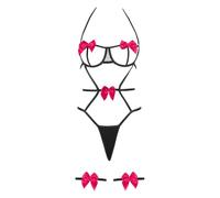 Lingerie Et Vêtements Sexy Lingerie Sexy Femme Tanga Érotique Nue sous Vêtements Hot Tenue Pute Hard Provoquant Robe Dentelle Body Ouverte Très Womens Underwear String Chic Ensemble Coquine Luxe,L