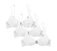 Lingerie Femme Dentelle, Soutien Gorge Push Up Femme Sexy Couleur Unie Deep V Confortable Respirante Brassière Classiques De Tous Les Jours Doux Charme Seduction Bralette Léger Coupe Régulière Bra