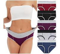 Lingerie Satin Vintage Knickers Briefs sous vêtements Patchwork Solide Slips Couleur String Coton pour(Multicolore,XXL)