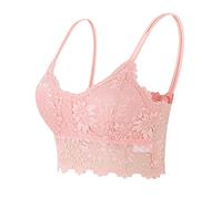 Lingerie Sexy Femme Antidérapant, Soutien Gorge Push Up Rembourré Femme Décontracté Couleur Unie Confortable De Tous Les Jours Brassière Respirante Passe-Partout Classiques Fin Sous-Vêtements Camisole