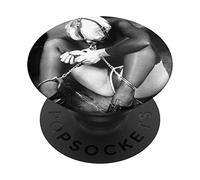 Lingerie Sexy Girl In Bondage BDSM Art Dominatrix Menottes PopSockets PopGrip Interchangeable