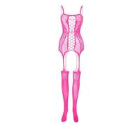 Lingerie Sexy Hot Chaude Nuisette Sexy Women's Fashion 1 Piece Set Of Erotic Lingerie Garter Net Stockings Open Bottom Non Transparent Stockings Femme Ensemble de 2 Pièces Tenu pour