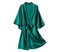Lingerie sexy pour femme Couleurs simples Peignoir classique Robe de nuit avec dentelle Robes confortables Satin Chemise de nuit Taille libre Body Vêtements de nuit Saint-Valentin Lingerie Robe de