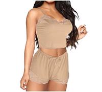 Lingerie sexy pour femme - Ensemble 2 pièces - Soutien-gorge de Saint-Valentin et hipster - Lingerie sexy pour femme avec pantalon en dentelle - Costume doux avec dentelle transparente