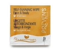 Lingette Autobronzante - PREVEN'S - 1 lingette - Hypoallergénique - Visage et Corps - Bronzage uniforme
