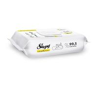 Lingette bébé SLEEPY NEW BORN 120 pcs (3 paquets) à base d'eau à 99.5% d'eau et sans parfum idéal pour les peaux sensibles (3)