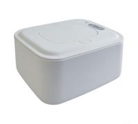 Lingette chaude en ABS pour la chaleur supérieure et le bas Blanc | Chaleur constante, couvercle à une main, s'adapte aux paquets standard, fonctionnement silencieux, essentiel pour la chambre