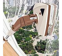 Lingette de Nettoyage pour vitres Double Face avec Tige télescopique, Lave-vitre magnétique Double Face, fenêtres Propres, Outil de Nettoyage de vitres, Nettoyage Haut et Bas sans impasses,