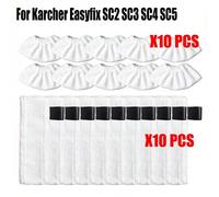 Lingette de serpillière pour nettoyeur à vapeur Karcher Easyfix SC2 SC3 SC4 SC5, couvre-tampon de nettoyage de sol en microfibre, accessoires de nettoyeur à vapeur B-10 pièces,ensemble A (20 pièces),e