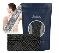 Lingette exfoliante pour le corps, séchage rapide et absorbante comme frotteur de dos, chiffon de bain avec fonction exfoliante et lavage du dos | Pour adultes, couples, amis, maman, hommes, femme