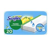 Swiffer Lingettes Humides Pour Sol, 20 Lingettes Nettoyantes, Parfum Agrumes Frais, Attrape-Poussière, Nettoie En Profondeur Et Retient La Saleté, Élimine Jusqu'a 99.9% Des Bactéries