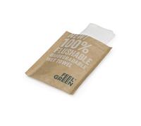 Lingette rince-doigts jetable biodégradable - Lot de 300
