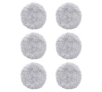 Lingette robot lave-vitres - Patin microfibre rond - VIREX® - Nettoyage absorbant sans trace - Lavable réutilisable - Lot de 6 gris