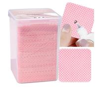 Lingettes à ongles gratuites - Blocs de coton de nettoyage non tissés, plaques dissolvantes carrées | Ongles jetables ultra fins, bâtonnets de nettoyage polonais , parfaits pour les outils de