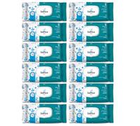 Lingettes bébé 72 pièces Pop-Up avec Talc - Accessoires et produits d'hygiène pour bébé | Lingettes nettoyantes humides pour le changement de couches | Baby Wipes Idéal pour la maternelle - 12 paquets