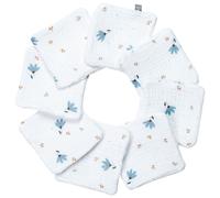Lingettes bébé lavables 8 pièces bleuet
