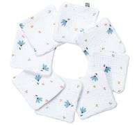 Lingettes bébé lavables en coton 8 pièces stella bleuet imprimé floral TU