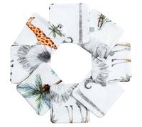Lingettes bébé lavables en 100% coton - SEVIRA KIDS - Safari Blanc - 8 pièces - 10 x 10 cm blanc TU