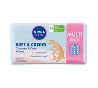 Lingettes bébé - Nivea Baby - Soft Cream - Biodégradables - 4 x 57 pcs - Hypoallergéniques