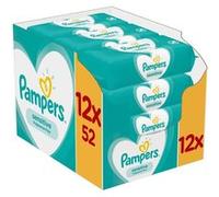 Lingettes Bébé peau sensible - Pampers Sensitive - Lot de 12 Paquets de 52 (624 Lingettes) G