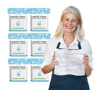 Lingettes de bain sans rinçage 150 pièces XL jetables sans rinçage pour adultes, patients post-opératoires, personnes âgées alitées et handicapées | Camping, randonnée, gym et voyage (lot de 6 = 150