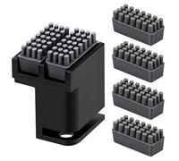 Lingettes de buse avec base en aluminium pour Bambu Lab X1 / X1C / X1E / P1P / P1S, kit de nettoyage en silicone premium avec installation par pression - accessoires pour imprimante 3D