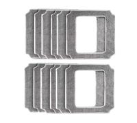 Lingettes de nettoyage, compatibles avec ABIR, robot nettoyeur de vitres WD8, chiffons réutilisables et lavables pour le lavage des vitres, pièces de rechange, lot de 6/12/18 pièces(12pcs)