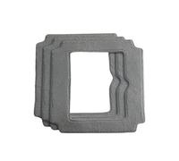 Lingettes de nettoyage en fibres, compatibles avec le robot lave-vitres Liectroux YW509 - Lot de 3 lingettes brevetées à haute absorption for vitres encadrées et sans cadre