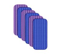 Lingettes De Nettoyage Réutilisables, Compatibles Avec Swiffer, Wet Jet Mop - Lot De 6 Recharges De Lingettes Lavables En Microfibre, Faciles À Utiliser, Haute Absorption(Blue Purple)