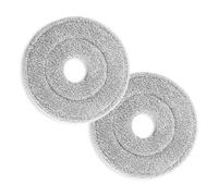 CLEANmaxx Lot de 2 serpillères Power Spin-Mop - en Microfibre absorbante - pour Tous Les sols et lavables en Machine à 40 °C - Pièce de Rechange - Diamètre : 23 cm