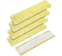 Lingettes De Rechange En Microfibre For Aspirateurs De Vitres ForKärcher WV2, WV5 Et WV6 Plus Premium - Compatibles Avec Les Aspirateurs De Vitres ForKärcher(Yellow-5PCS)