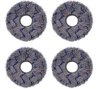 Lingettes de rechange - KZQ - Ecovacs Deebot T10/T20/T30 - Lot de 4 - Microfibre lavable - Compatible X1/X2/N30