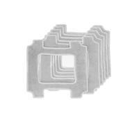 Lingettes de rechange Lifenaxx (6 pièces) pour robot laveur de vitres LX-047 - Lingettes de nettoyage en microfibre originales à forte absorption des saletés, durables et parfaitement ajustées