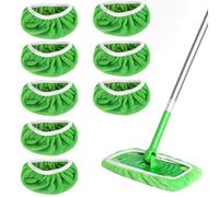 Lingettes de Sol réutilisables en Microfibre - pour Utilisation Humide ou sèche-Set de 8 pièces - Nettoyage des sols durs, parquets et Surfaces Lisses