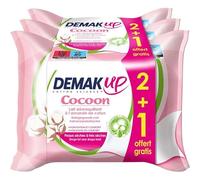 Lingettes démaquillantes au lait hydratant,3 x 25 lingettes