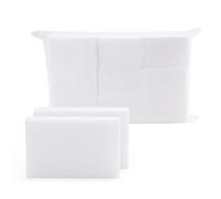 Lingettes Démaquillantes Ongles, 300 Pièces Cotons à Démaquiller pour Vernis Semi-Permanent, Idéales pour Manucure et Pédicure, Blanc