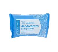 Lingettes Déodorantes - Nu Moments - 15 unités - Sans Alcool - Sans Parabène - Testées Dermatologiquement