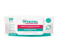 Lingettes désinfectantes multi-usages - paquet de 50 lingettes WYRITOL