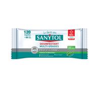 Lingettes désinfectantes multi-usages Sanytol, étui de 120